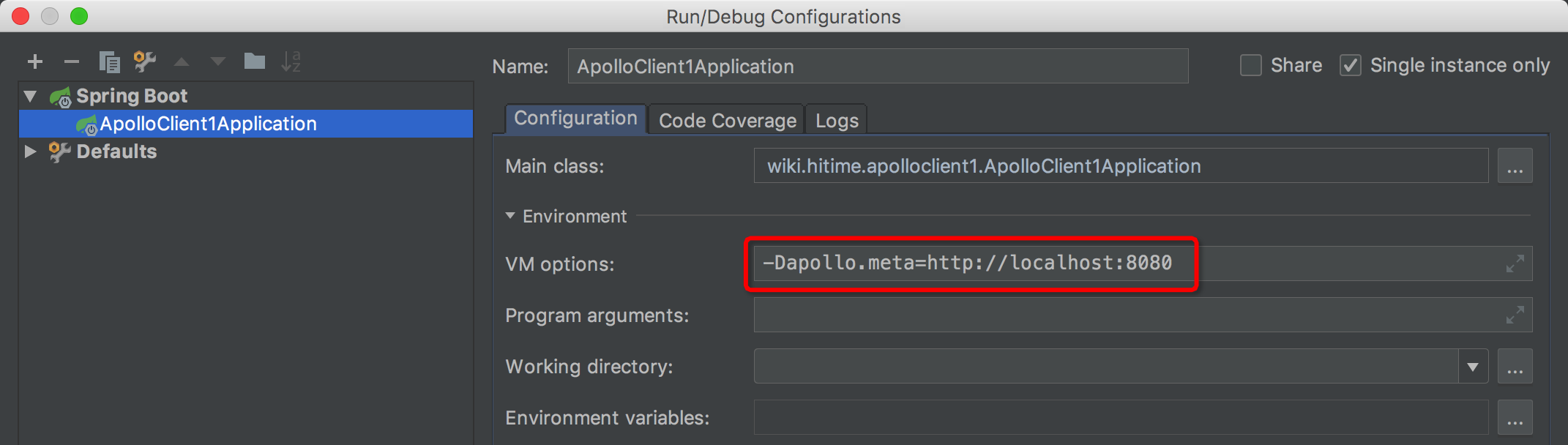 设置Apollo Meta Server